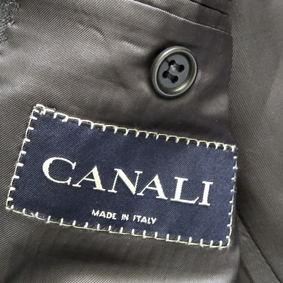 Classic Canali Mr Sid Made In Italy Grey Men's Blazer 💯 Pure Wool 46US  1614019 - Picture 9 of 16